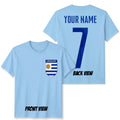 Personalised Uruguay Football Unisex Kids Name Number Tee #WC Unisex