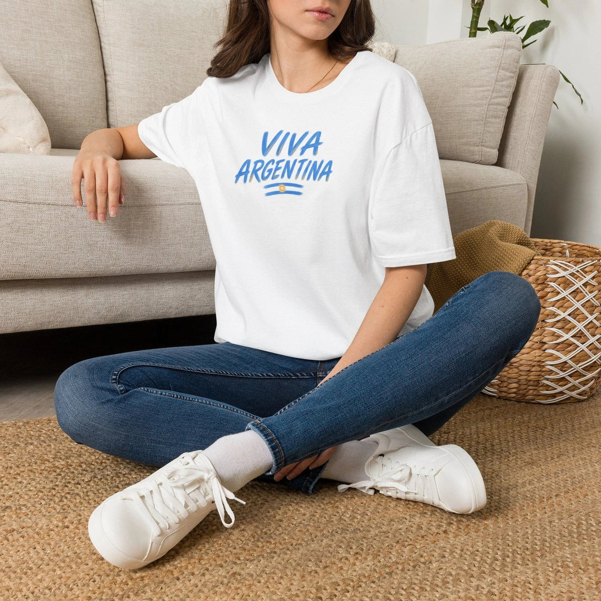 Viva Argentina | Argentine Flag, Soccer Fan Tee Unisex