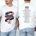 2026 USA Canada Mexico Soccer Y2K Graphic Football Fan Tee Unisex