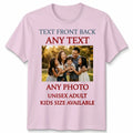 Personalised Unisex T Shirt Custom Your Photo Logo Text Stag Do Hen Party Unisex