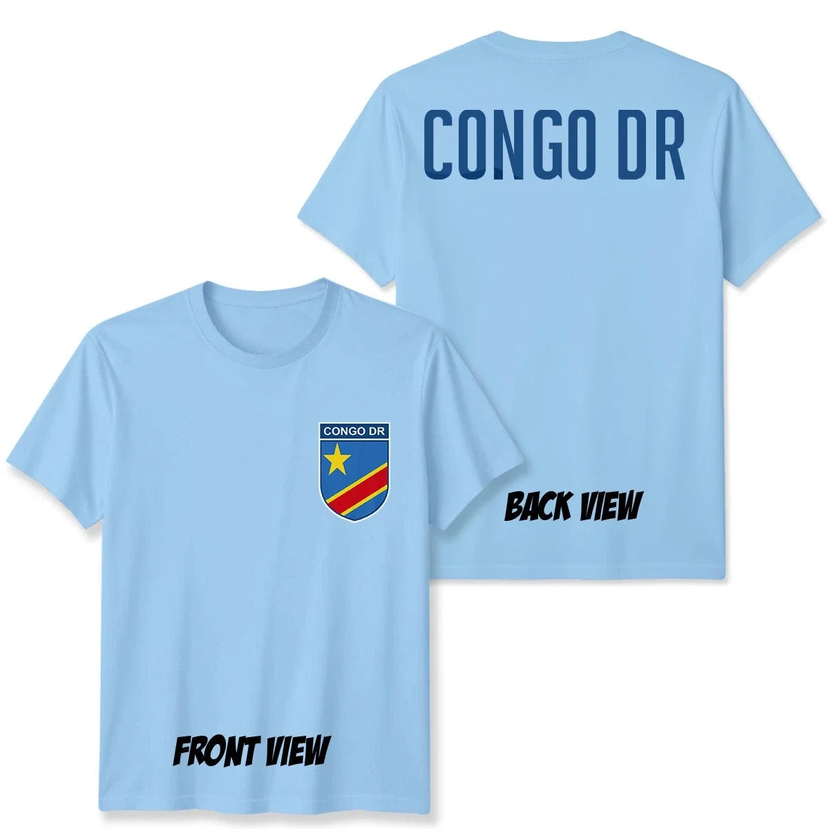 Congo DR Football Unisex Kids Country Pride Soccer Tee #WC Unisex