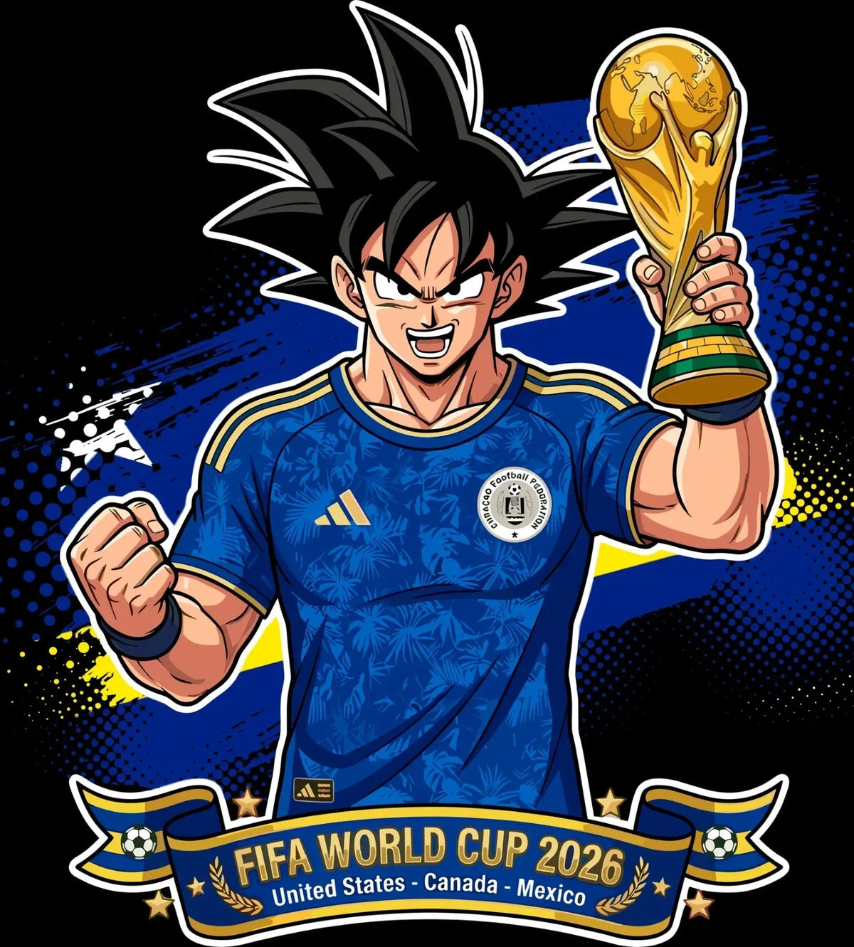 Dc World Cup Football DTF Iron On Heat Transfer Unisex Soccer T shirt Unisex