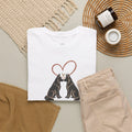 Two German Shepherd Heart, dog mom, dog dad tee