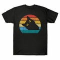 New Cats Vintage Tee Kitty Black Men's Cat Style Lover Cute Retro Gift Unisex