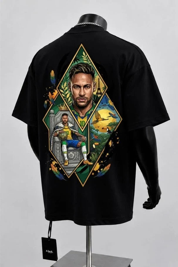 Neymar Jr Brazil Soccer Graphic Football Fan Unisex Tee Unisex