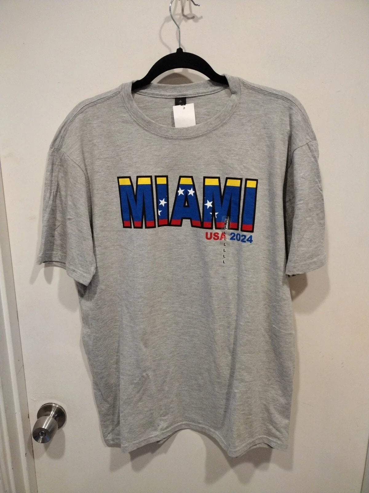 NWT Point Miami USA 2024 Venezuela Soccer Fan Men's Sz L-Casual Unisex