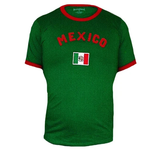 Mexico Soccer Futbol Jersey Uniform Country Flag 100% Cotton Unisex