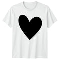 Love Simple Black Heart Design Minimalist Graphic Valentines Day Unisex
