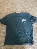 ALL SAINTS Orlando Logo Print Oversized Men's Size L Green Unisex