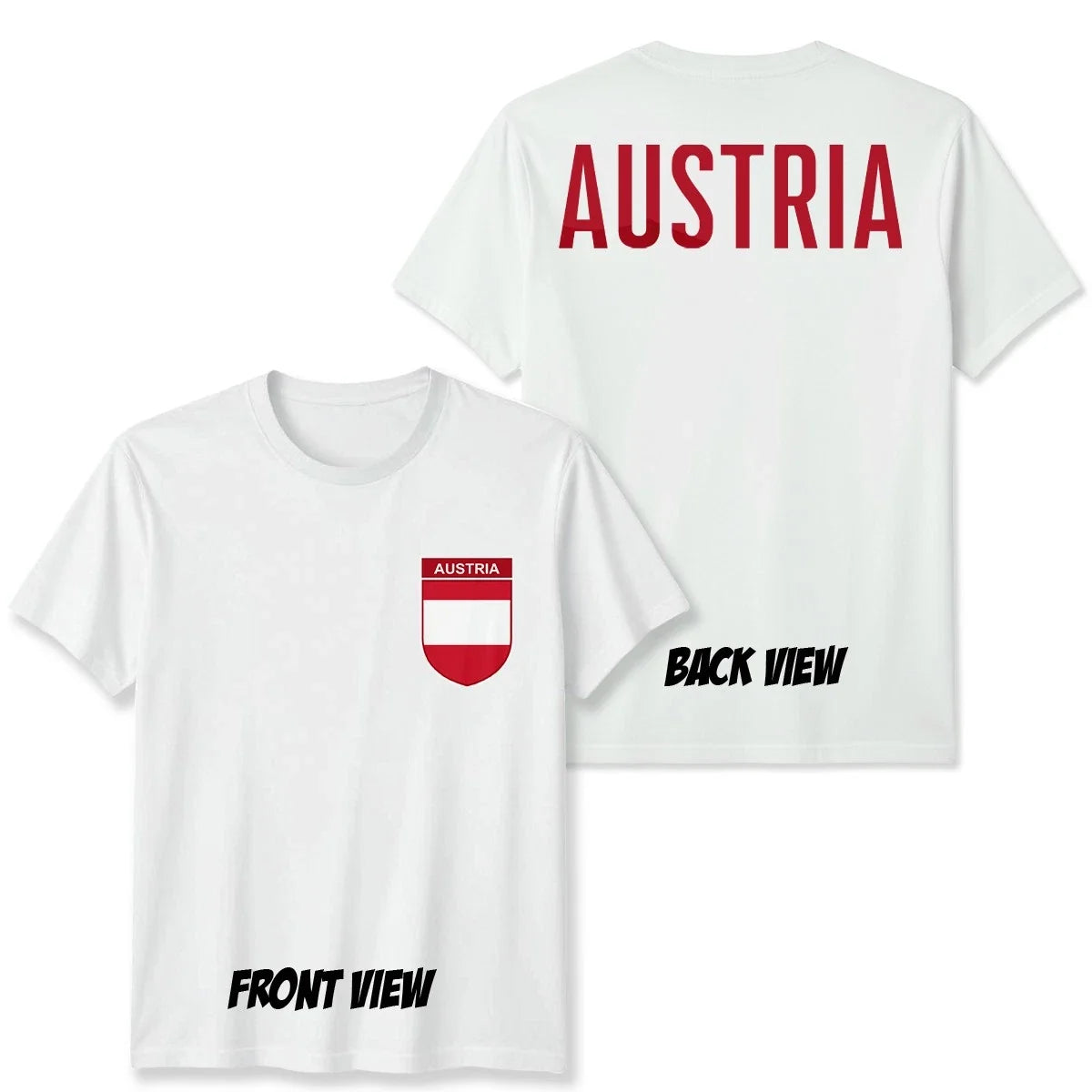 Austria Football Unisex Kids Country Pride Soccer Tee #WC Unisex