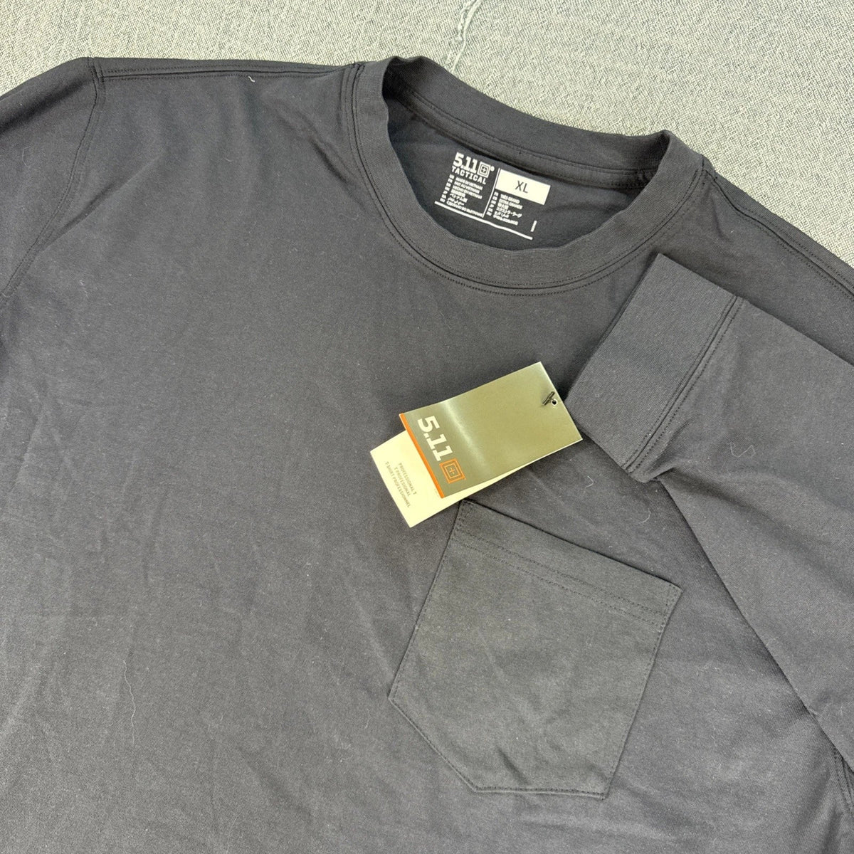 5.11 Tactical Long Sleeve Professional T Shirt Crew Neck Fire Navy Mens XL NEW Unisex