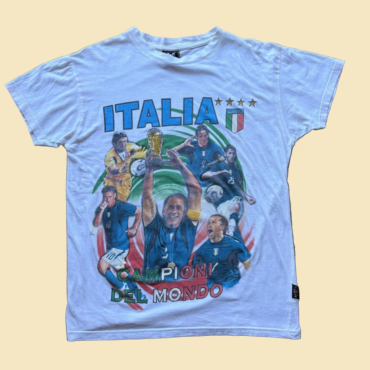 Vintage Rock TG Italia Campioni Del Mondo 2006 World Cup Soccer Mens L Unisex