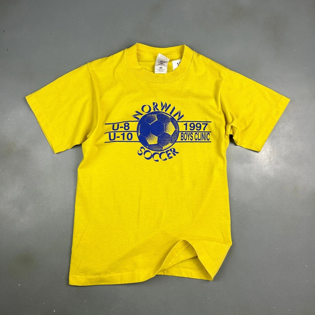 VINTAGE 90s | Norwin Soccer Boys Clinic Yellow sz XS Men Adult Unisex