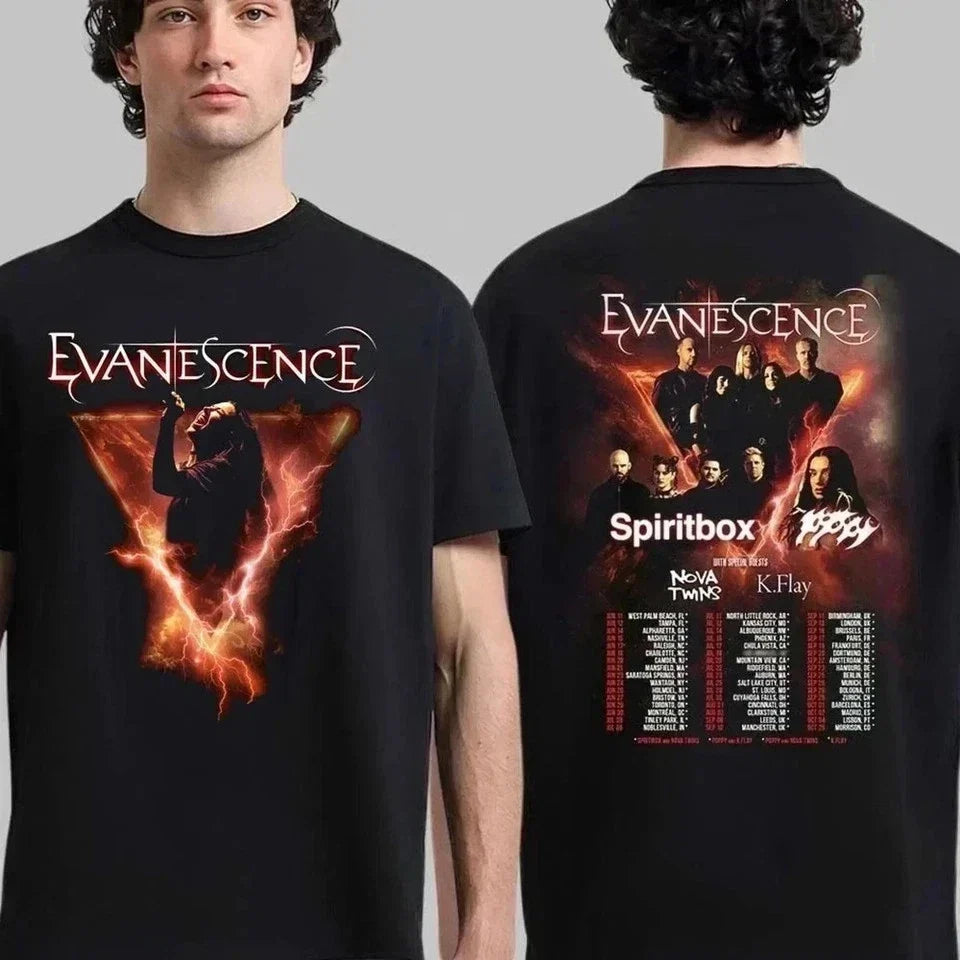 Evanescence 2026 North America Tour , Alternative Rock Band Unisex