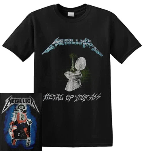 Metallica Metal Up Your Ass T Shirt Official Vintage Style Band Merch New Unisex