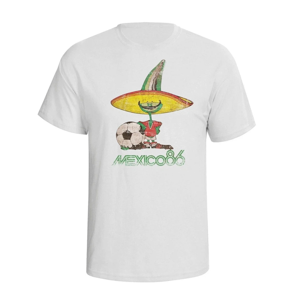 Mexico 86 Football World Cup 2026 Mascot Mens Retro Distress 1986 S-5XL Unisex