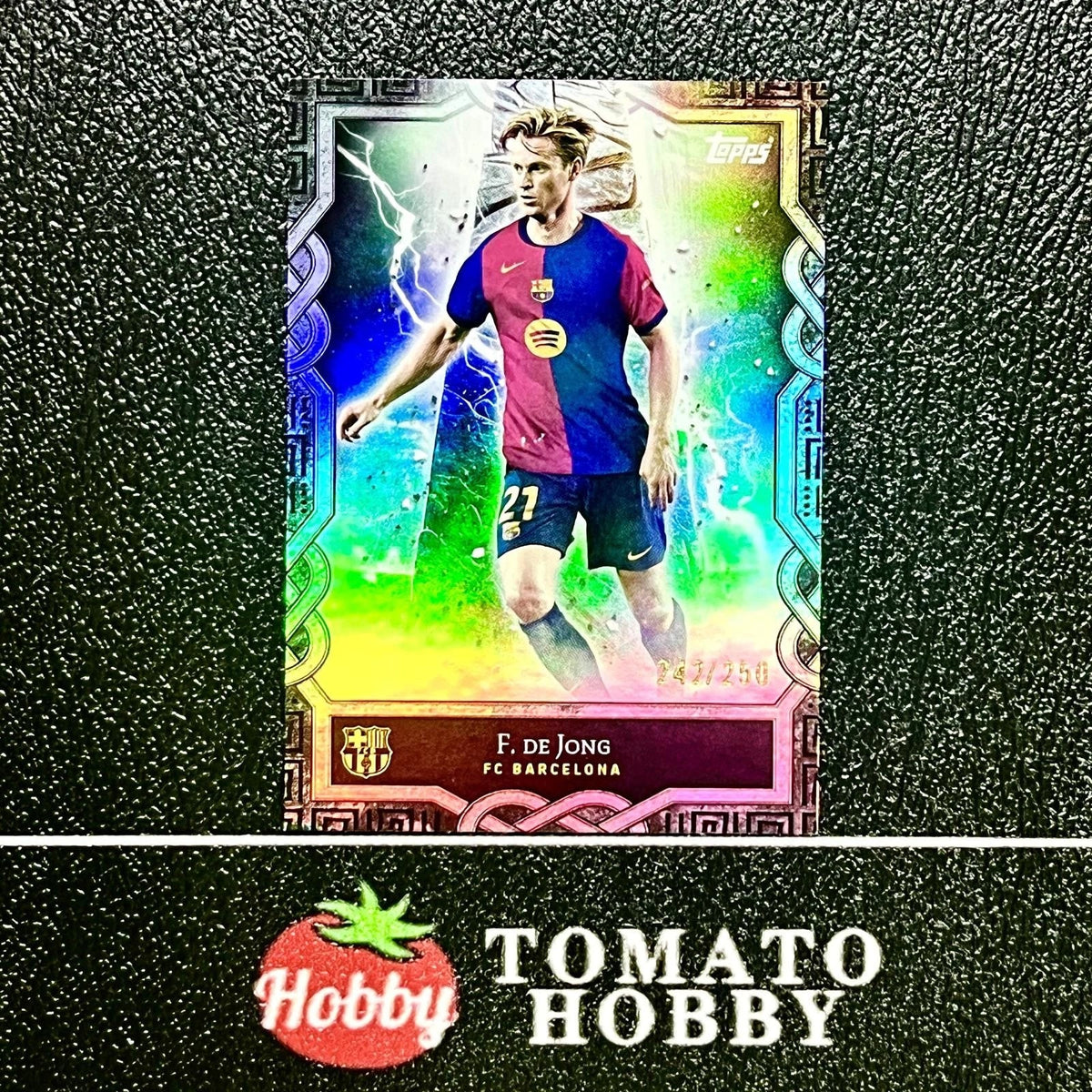 FRENKIE DE JONG /250 REFRACTOR TOPPS FC BARCELONA FAN SET 2024-25 BARCELONA Unisex