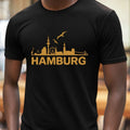 Mens Hamburg Skyline Motif Cotton Size S to 5XL Unisex