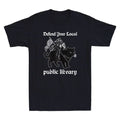 Defend Your Local Public Library Funny Knight With Cat Meme Retro Men's Unisex