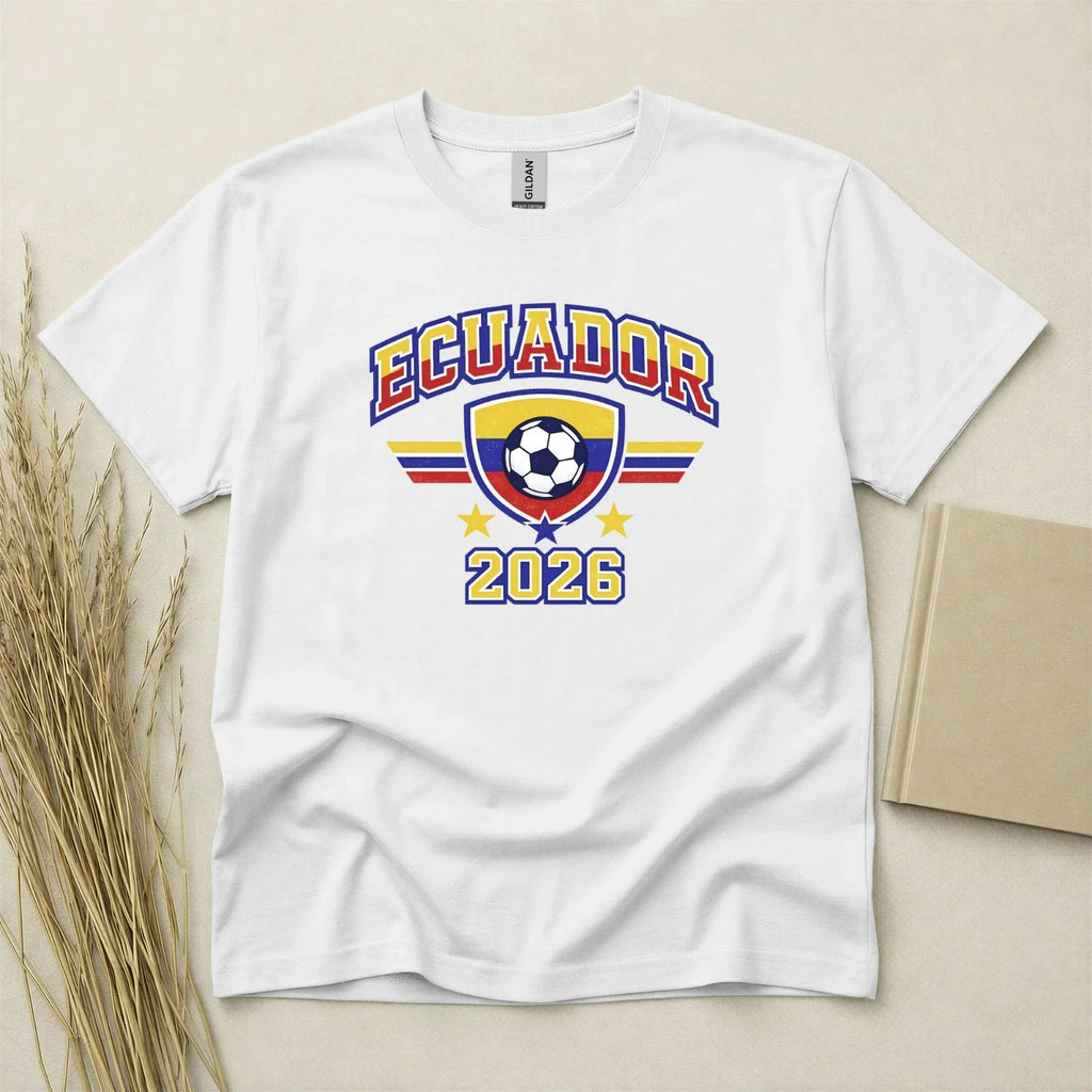 Ecuador 2026 Football Fan T Shirt Soccer Supporters Gildan Cotton Family Top Unisex