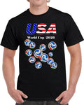 World Cup 2026 USA Soccer Balls futbal gift T Shirt Unisex