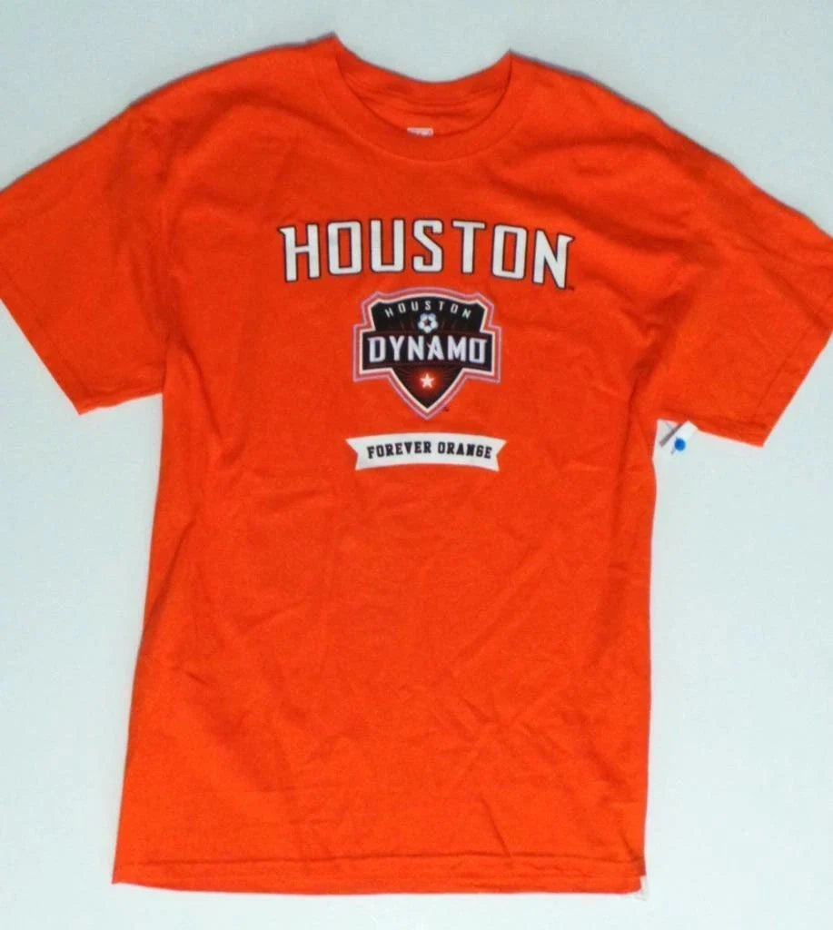 mens HOUSTON DYNAMO Forever Orange SHIRT nwot Large L hockey team Unisex