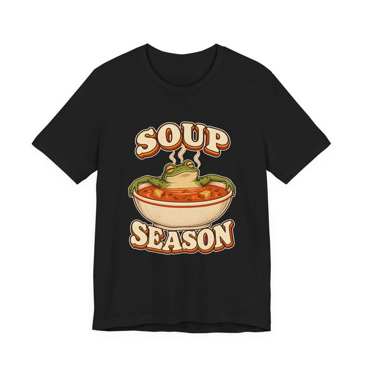 Soup Season frog bowl tee | Funny vintage soup design