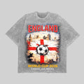 England World Cup 2026 Washed British Flag Soccer Jersey Fan Gift Unisex
