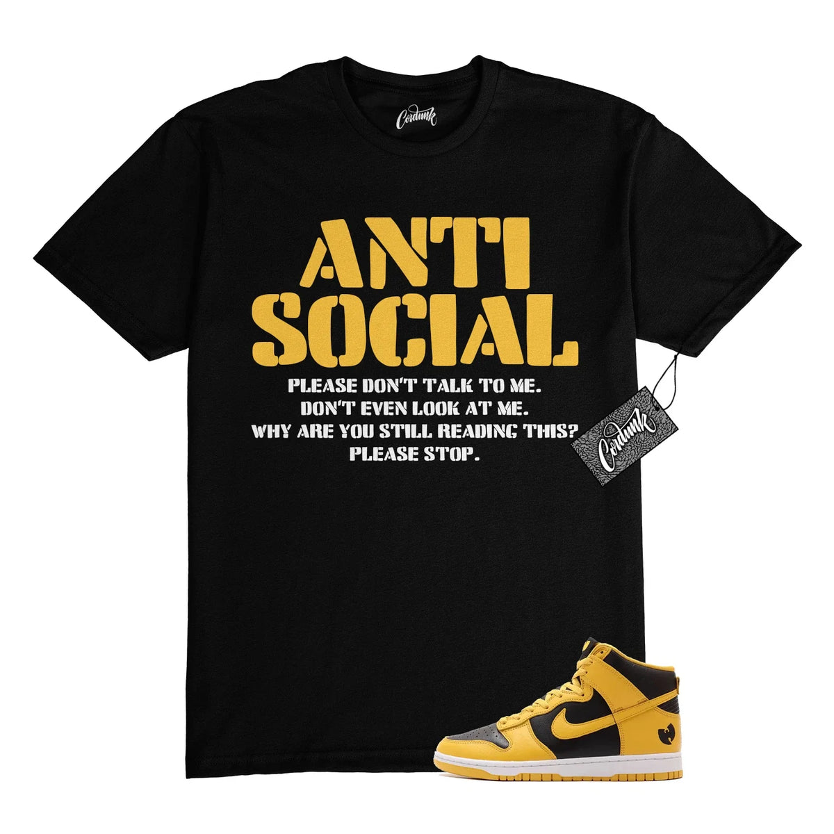 Dunk Tang Pollen Yellow Gold Black White High 2024 T Shirt to Match AS Unisex