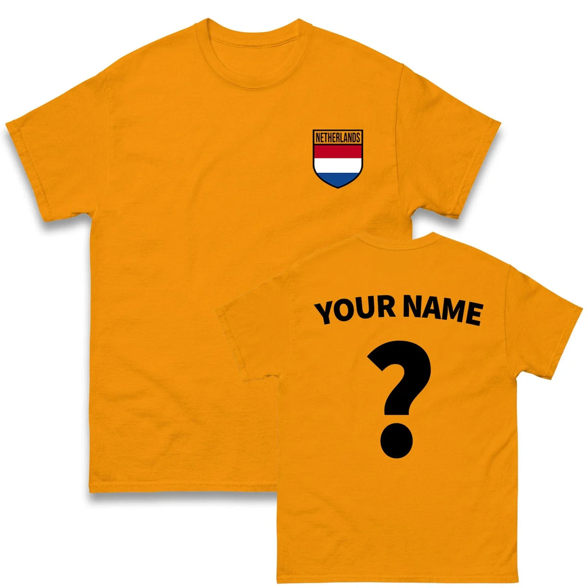 Netherland football Badge T Shirt,Personalised Netherland Tee,Custom Name Number Unisex