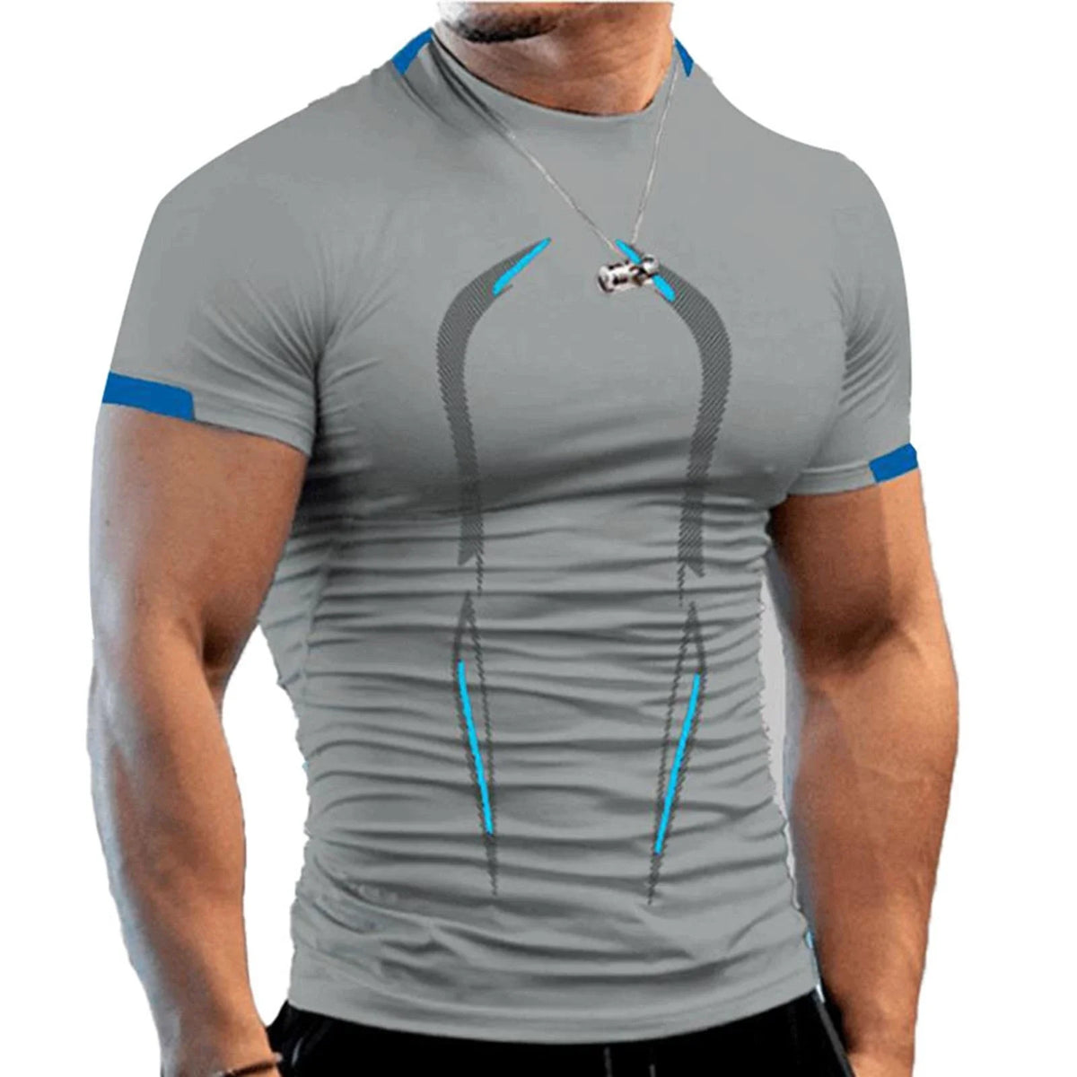 Men T Shirt Stylish Breathable Tee For Gym Casual Wear Unisex