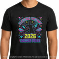 Electric Victory 2026 Soccer Pride Graphic T Shirt Neon Sports Fan Tee Unisex