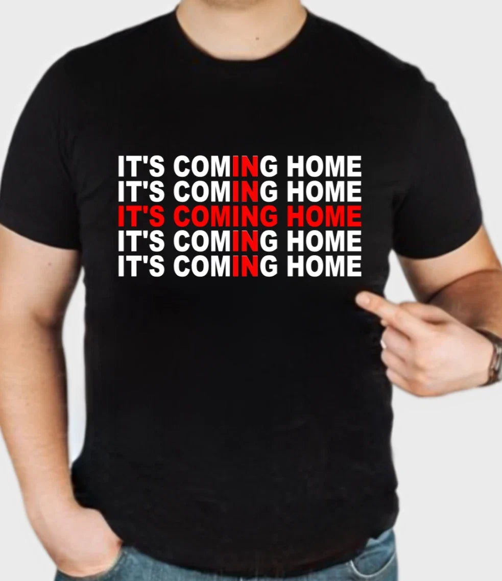 It's Coming Home Shirt, England Football Shirt, World Cup 2026 Unisex Adult Tees Unisex