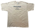 NWT! Vintage 2000s Life Is Simple Bike Beige XL Biking Y2K Unisex