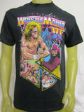 Wrestlemania IV WWF Ultimate Warrior Macho Man Brett Owen Heart Shirt Jake Snake Unisex