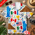 W.C 2026 Hawaiian Shirt, Soccer Tropical Shirt, Football Fan Aloha Shirt Unisex