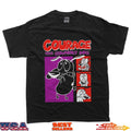 Courage the Cowardly Dog Red and Purple Frames Cartoon Unisex