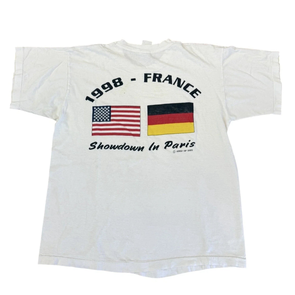 Vintage USA Vs Germany 1998 France World Cup Soccer Sz Large Unisex