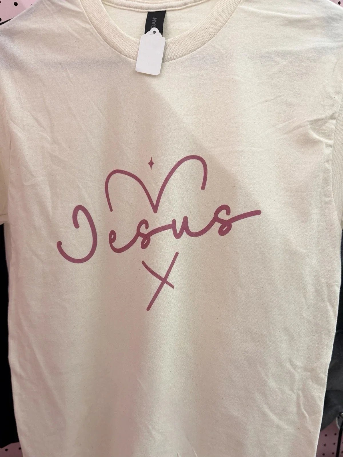 Jesus Heart Shirt | Cute Christian Shirt | Minimalist Jesus Shirt Unisex