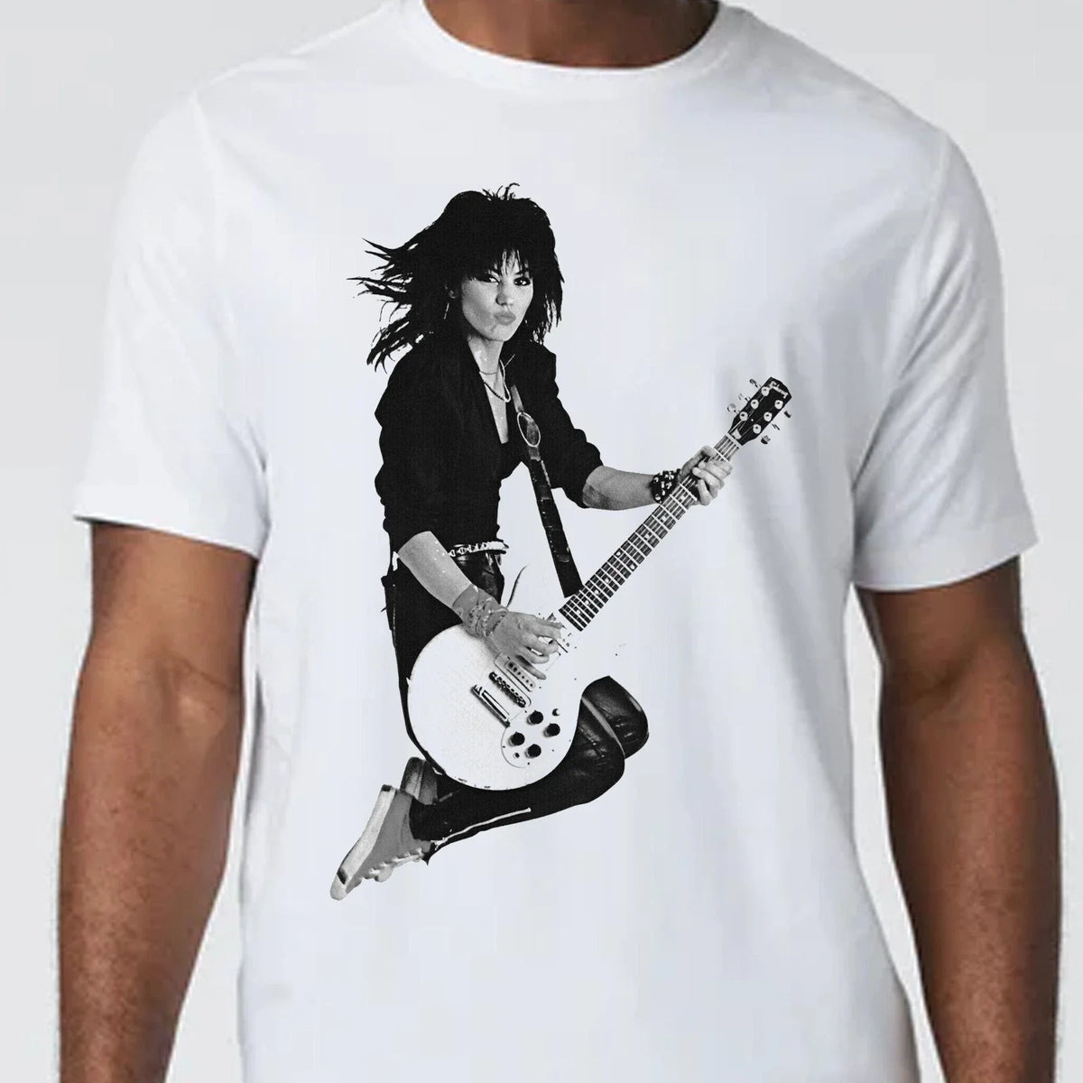 Joan Jett Guitar Blackhearts Gildan Softstyle Tshirt Punk Runaways tee Unisex