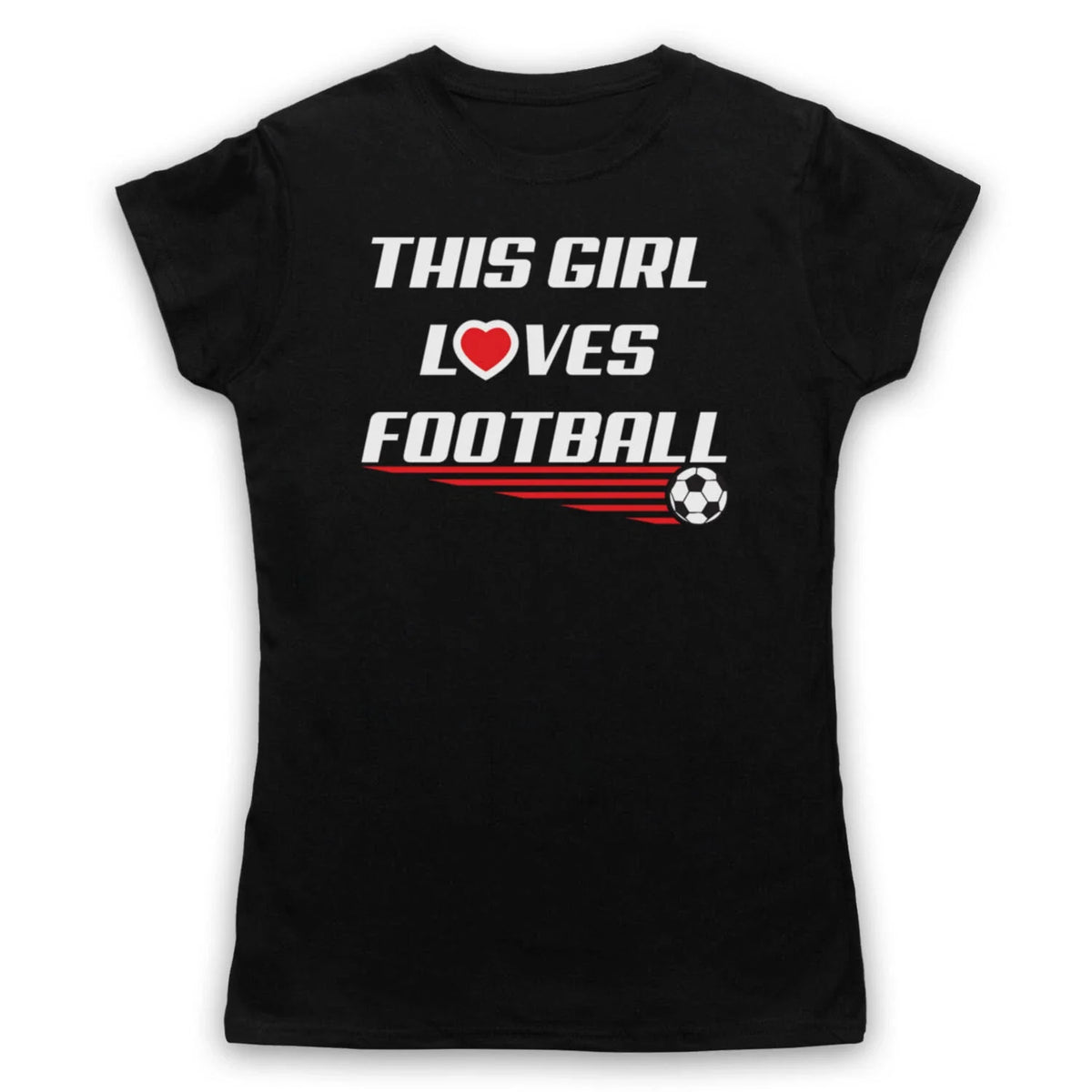 THIS GIRL LOVES FOOTBALL SLOGAN SPORTS LOVER SOCCER MENS & WOMENS Unisex