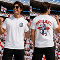England Football T Shirt, Lion Supporter Fan Tee Unisex