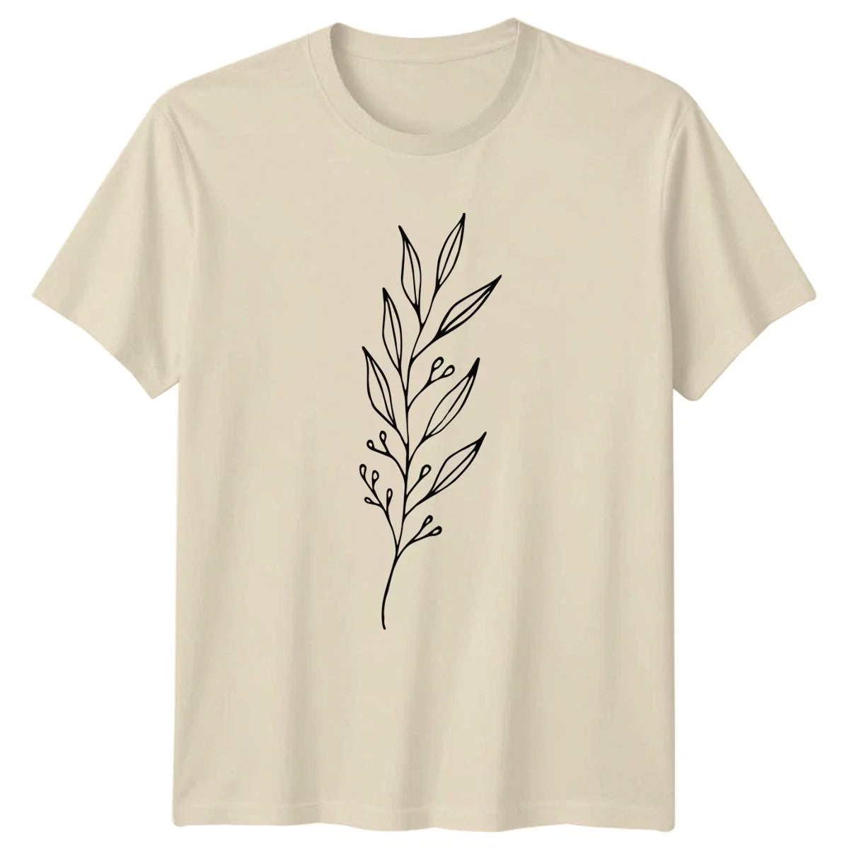 Simple Hand Drawn Olive Branch Womens Minimalist Art Mothers Day Unisex