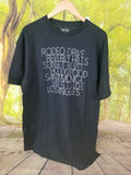 Modern Lux Mens Black Front Print XL 100%Cotton New Unisex