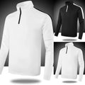 Men's Spliced Half Zip Long Sleeve Casual Daily Wear Polyester Unisex