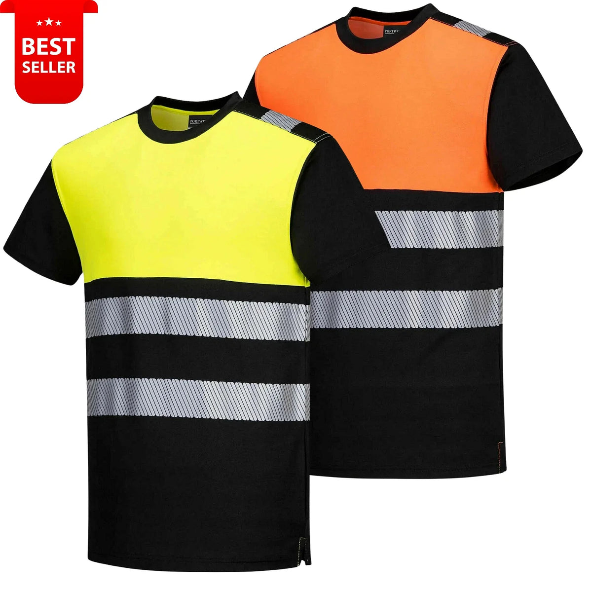 Portwest Men's Hi Vis Reflective High Viz Work Safe Tee Class 1 Unisex
