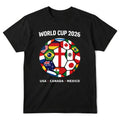World Cup 2026 Football Flags Of The World Soccer Fan Graphic Tee Unisex