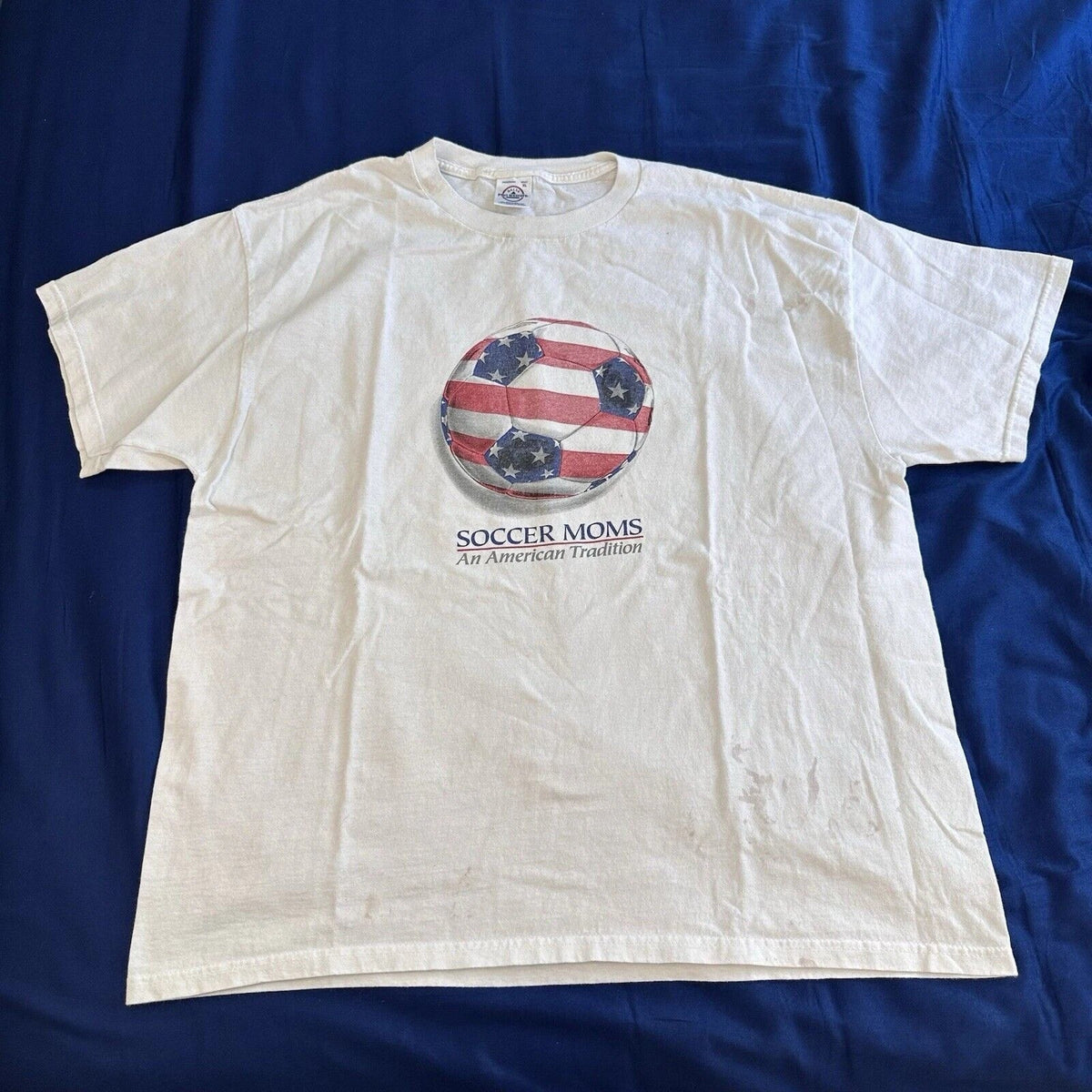 Vintage Soccer Moms T Shirt XL White MILF T Shirt ‘An American tradition’ Tee Unisex
