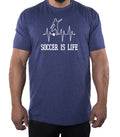 Soccer is Life Heartbeat, Men's Soccer Shirts, Graphic s for Men Unisex