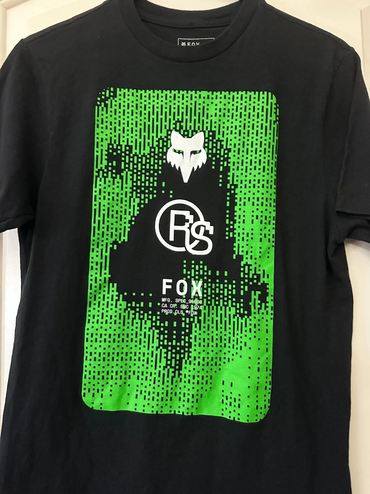Fox Racing RS Premium Black, Regular Mens Small, Black, Neon Green Unisex